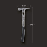 Stiletto 15 oz. TiBone Milled Face with Curved Handle with 8.5 in. Titanium Trimbar (2-Piece)