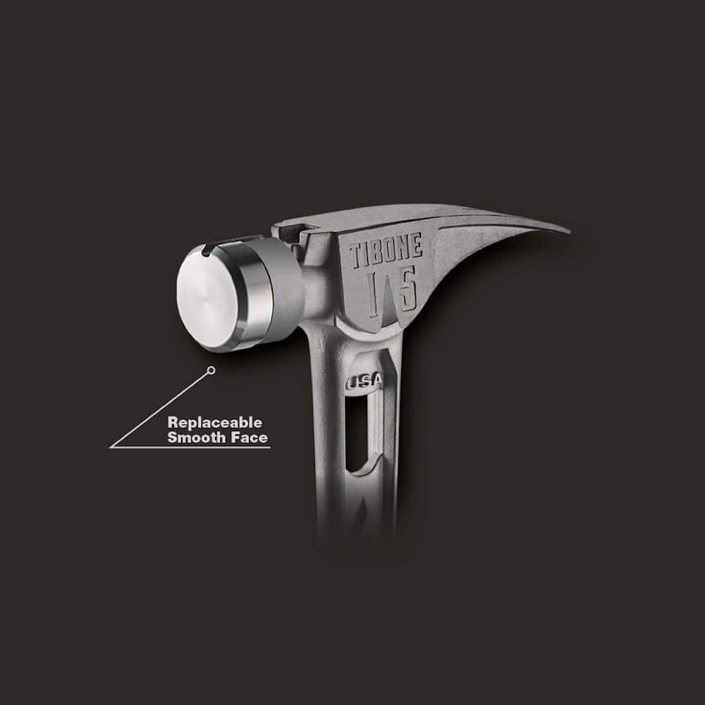 Stiletto 15 oz. TiBone Smooth Face with Curved Handle