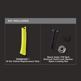 Stiletto TRIMBONE Titanium Smooth Face with Curved Handle with TRIMBONE Yellow Replacement Grip
