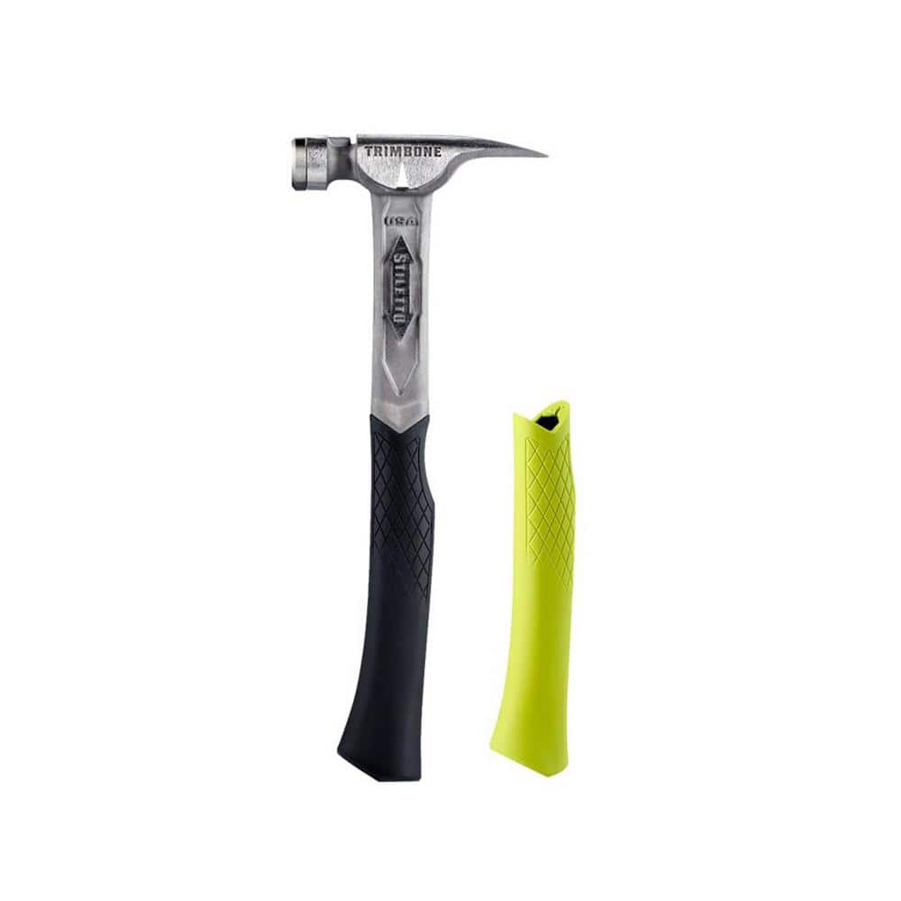 Stiletto TRIMBONE Titanium Smooth Face with Curved Handle with TRIMBONE Yellow Replacement Grip