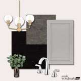 Shaker Full Overlay 36 in. W x 20.75 in. D x 34.5 in. H Plywood Assembled Vanity Sink Base Bath Cabinet in Stone Gray