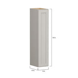Shaker Full Overlay 9 in. W x 12 in. D x 42 in. H Plywood Assembled Wall Kitchen Cabinet in Stone Gray