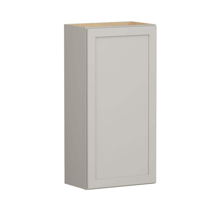 SIMPLY WOODMARK PRO Shaker Full Overlay 21 in. W x 12 in. D x 42 in. H Plywood Assembled Wall Kitchen Cabinet in Stone Gray