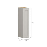 SIMPLY WOODMARK PRO Shaker Full Overlay 9 in. W x 12 in. D x 36 in. H Plywood Assembled Wall Kitchen Cabinet in Stone Gray