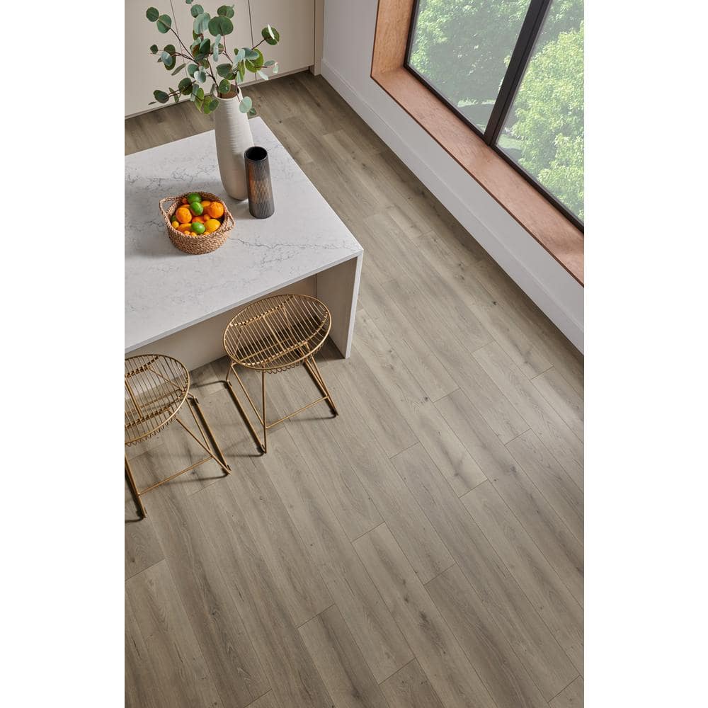 Pergo XP+ Stone Haven Oak 10 mm T x 7.4 in. W Waterproof Laminate Wood Flooring (24.5 sqft/case)