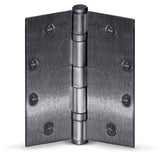 36 in. x 80 in. 1 Lite Craftsman Wendover Stone Stained Fiberglass Prehung Left-Hand Inswing Front Door w/Brickmould