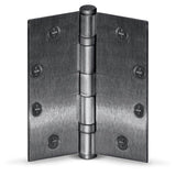 JELD-WEN 36 in. x 80 in. 1 Lite Craftsman Wendover Stone Stained Fiberglass Prehung Left-Hand Inswing Front Door with Brickmould