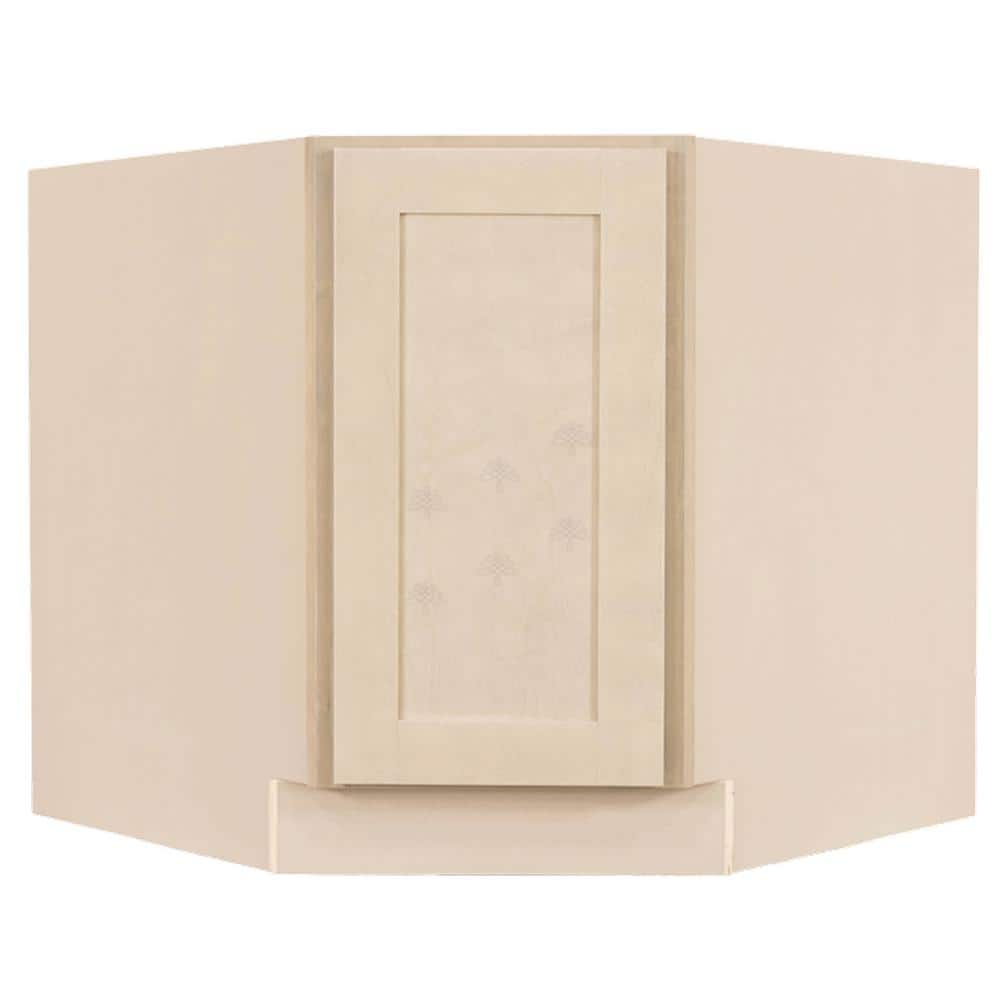 LIFEART CABINETRY Lancaster Shaker Assembled 36 in. x 34.5 in. x 24 in. Base Diagonal Cabinet in Stone Wash