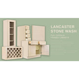 LIFEART CABINETRY Lancaster Shaker Assembled 36 in. x 34.5 in. x 24 in. Base Diagonal Cabinet in Stone Wash