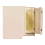 LIFEART CABINETRY Lancaster Shaker Assembled 36 in. x 34.5 in. x 24 in. Base Lazy Susan Cabinet in Stone Wash