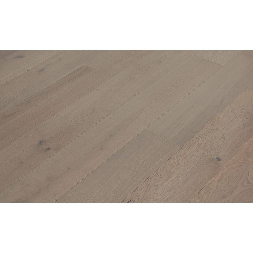 ASPEN FLOORING Stonehenge White Oak 5/8 in. T x 7 in. W Wire Brushed Engineered Hardwood Flooring (25 sqft/case)