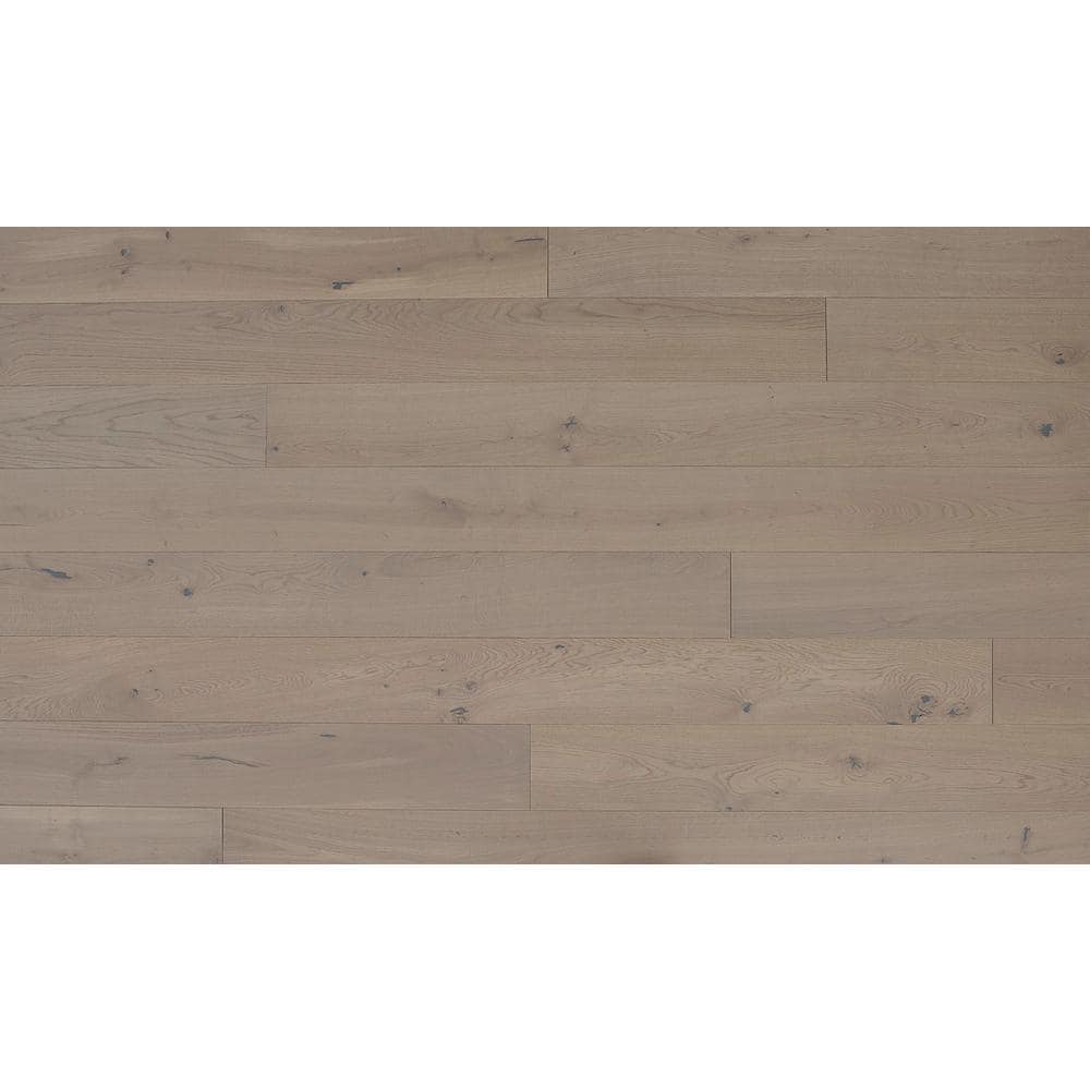 ASPEN FLOORING Stonehenge White Oak 5/8 in. T x 7 in. W Wire Brushed Engineered Hardwood Flooring (25 sqft/case)