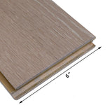 Blue Ridge Hardwood Flooring Castlebury Stonington White Oak 3/8 in. T x 6 in. W Click Lock Engineered Hardwood Flooring (30.5 sq. ft./Case)