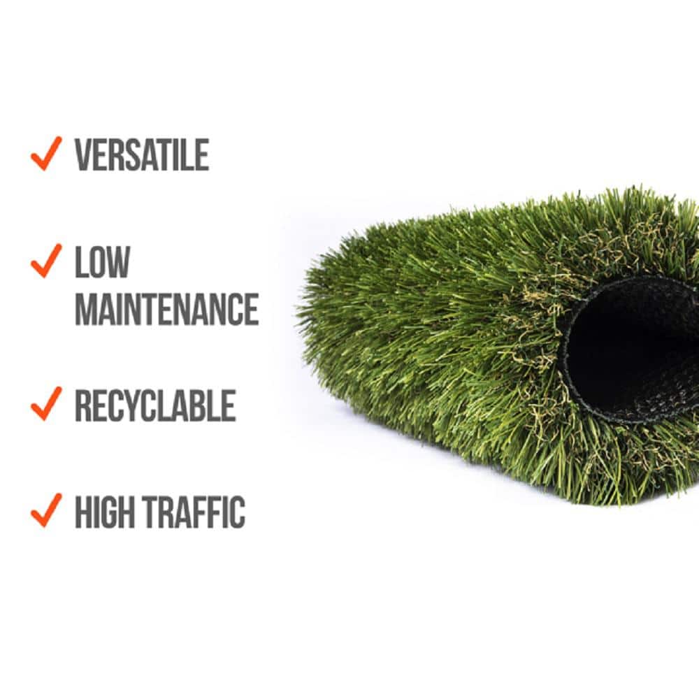 AstroLawn Verde 15 ft. Wide x Cut to Length Green Artificial Grass Carpet