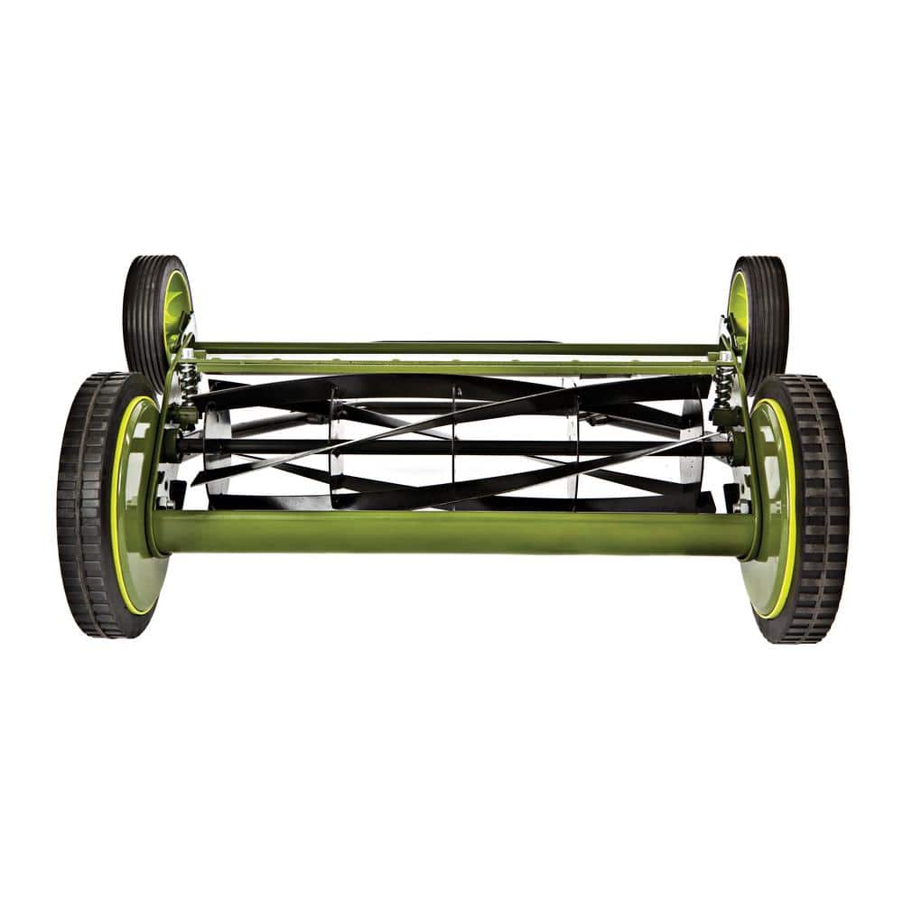Sun Joe Mow Joe 18 in. Manual Push Walk Behind Reel Mower with Catcher