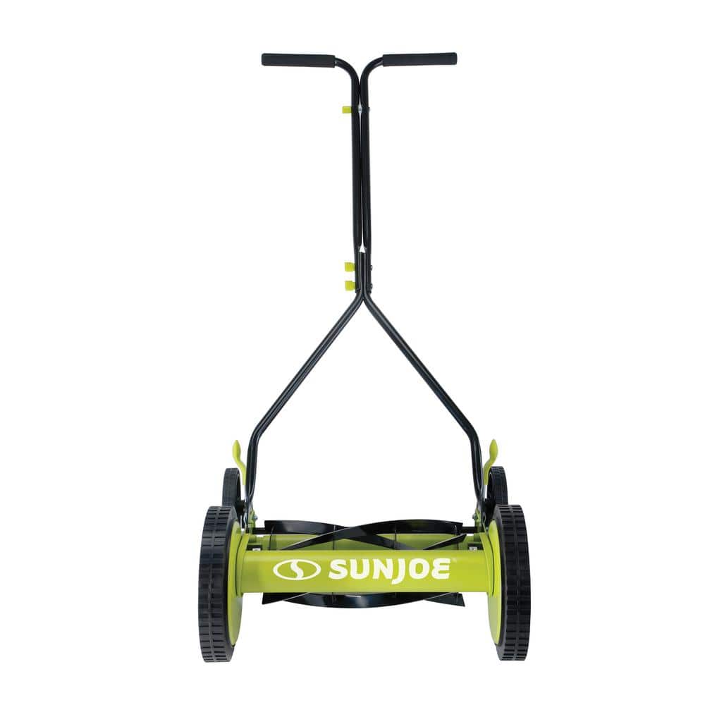 Sun Joe 14 in. Classic Quad Wheel 9-Position Manual Walk-Behind Reel Mower