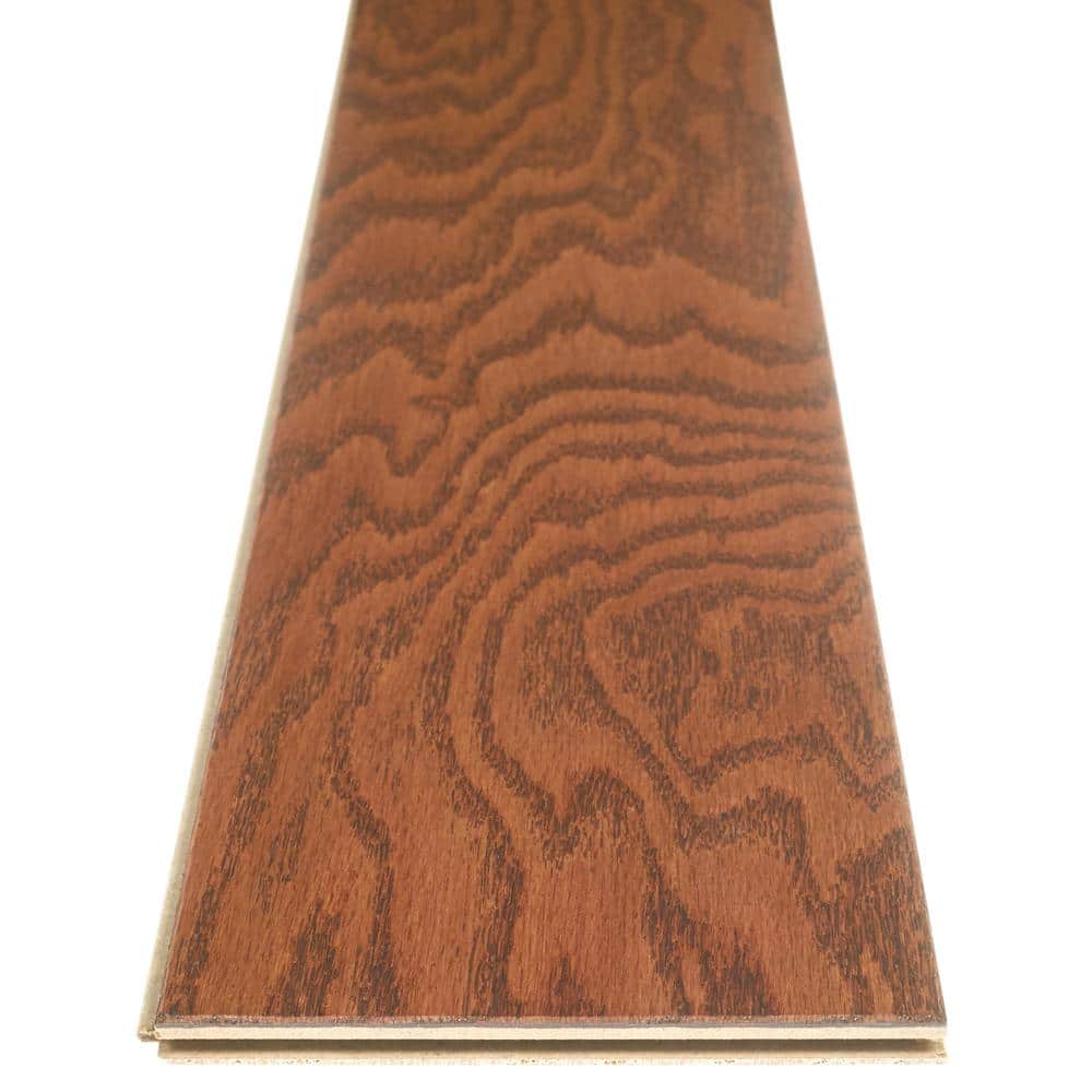 Shaw Bradford 5 Sunset Red Oak 3/8 In. T X 5 in. W Tongue and Groove Smooth Engineered Hardwood Flooring (23.66 sq.ft./case)