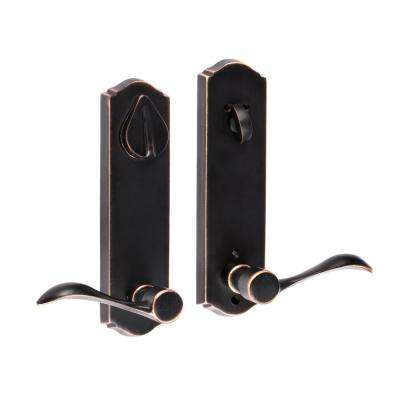 Copper Creek 
    Mid Century Modern Satin Stainless Lever Door Handleset with Right Hand Scandinavian Trim - Super Arbor