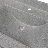 Swan Contour 43 in. W x 22 in. D Solid Surface Vanity Top with Integral Sink in Gray Granite