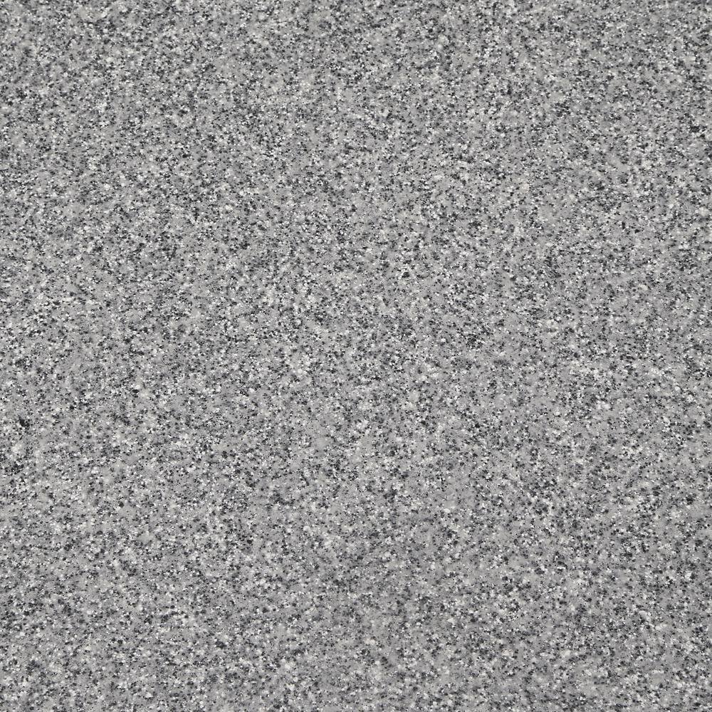 Swan Contour 43 in. W x 22 in. D Solid Surface Vanity Top with Integral Sink in Gray Granite