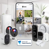 Swann DVR-4580 4-Channel 1080p 1TB DVR Security System with Two 1080p Wired Bullet Cameras
