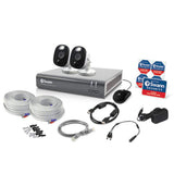 Swann DVR-4580 4-Channel 1080p 1TB DVR Security System with Two 1080p Wired Bullet Cameras