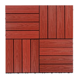 NewTechWood UltraShield Naturale 1 ft. x 1 ft. Quick Deck Outdoor Composite Deck Tile in Swedish Red (10 sq. ft. Per Box)