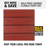 NewTechWood UltraShield Naturale 1 ft. x 1 ft. Quick Deck Outdoor Composite Deck Tile in Swedish Red (10 sq. ft. Per Box)