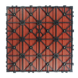 NewTechWood UltraShield Naturale 1 ft. x 1 ft. Quick Deck Outdoor Composite Deck Tile in Swedish Red (10 sq. ft. Per Box)