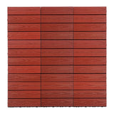 NewTechWood UltraShield Naturale 1 ft. x 1 ft. Quick Deck Outdoor Composite Deck Tile in Swedish Red (10 sq. ft. Per Box)