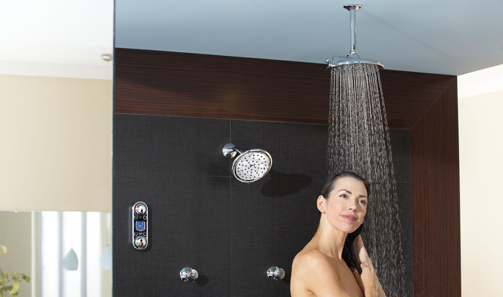 Moen Velocity 2‑Spray 8 in. Single Wall‑Mount Fixed Adjustable Rainshower Head, Chrome (S6320)