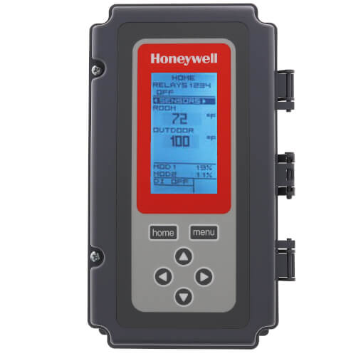 Honeywell T775A2009 temperature controller - front view (Voltage: 120v, 24V, 240v; Application: Electronic Remote Temperature)