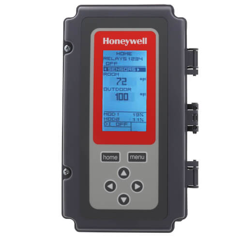 Honeywell T775M2006 temperature controller - front view (Type: Modulating; Voltage: 120v, 24V, 240v)
