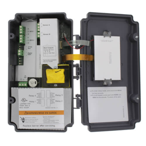 Honeywell T775M2030 temperature controller - side view (Type: Modulating; Voltage: 24V, 120v, 240v)
