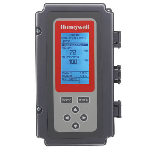 Honeywell T775P2003 temperature controller - front view (Voltage: 120v, 240v, 24V; Application: Boiler Control, Electronic Remote Temperature)
