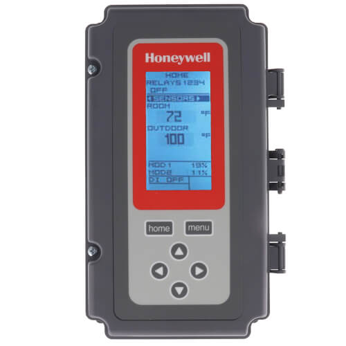 Honeywell T775U2006 temperature controller - front view (Voltage: 120v, 240v, 24V; Application: Pressure, Humidity, Electronic Remote Temperature)