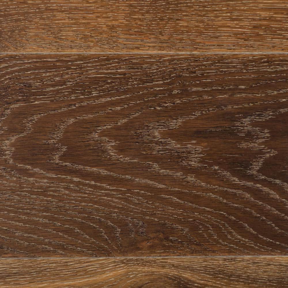 NATU Tan French Oak 3/8 in. T x 7.5 in. W Click Lock Wire Brushed Engineered Hardwood Flooring (19.4 sq.ft./case)