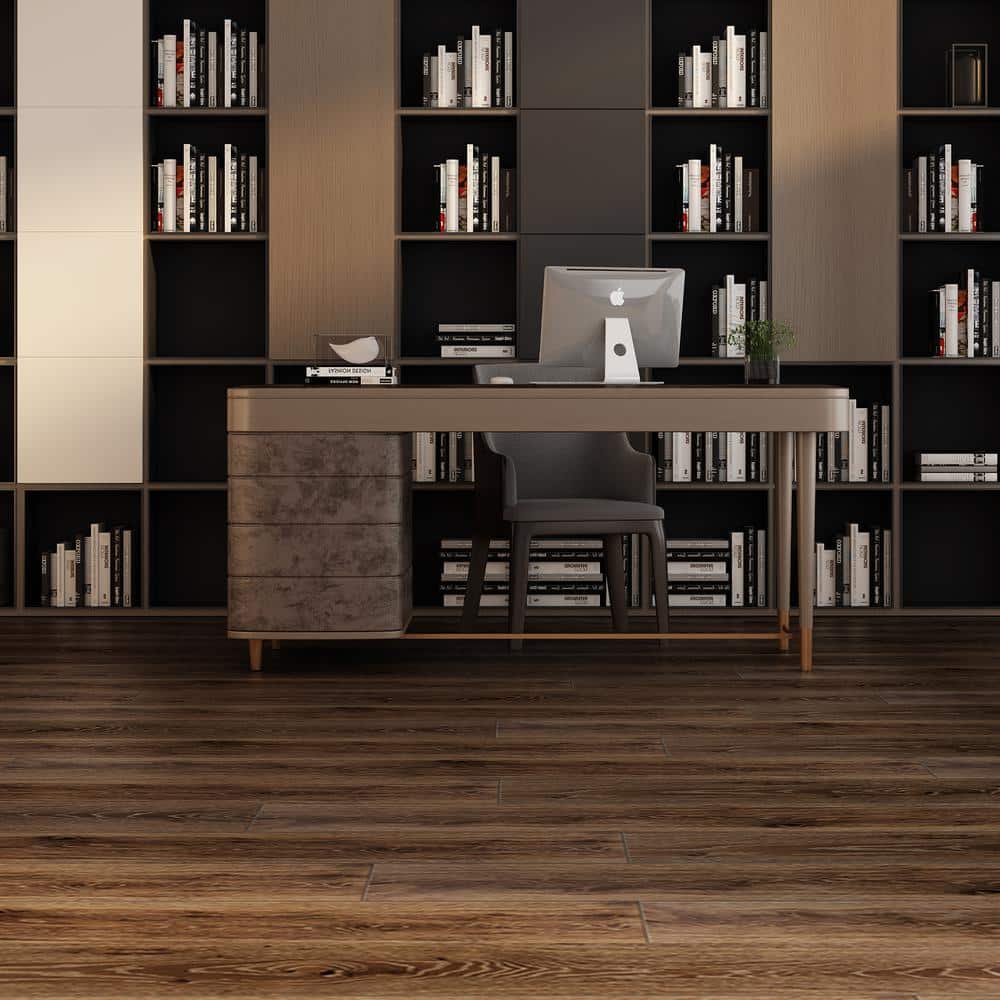 NATU Tan French Oak 3/8 in. T x 7.5 in. W Click Lock Wire Brushed Engineered Hardwood Flooring (19.4 sq.ft./case)