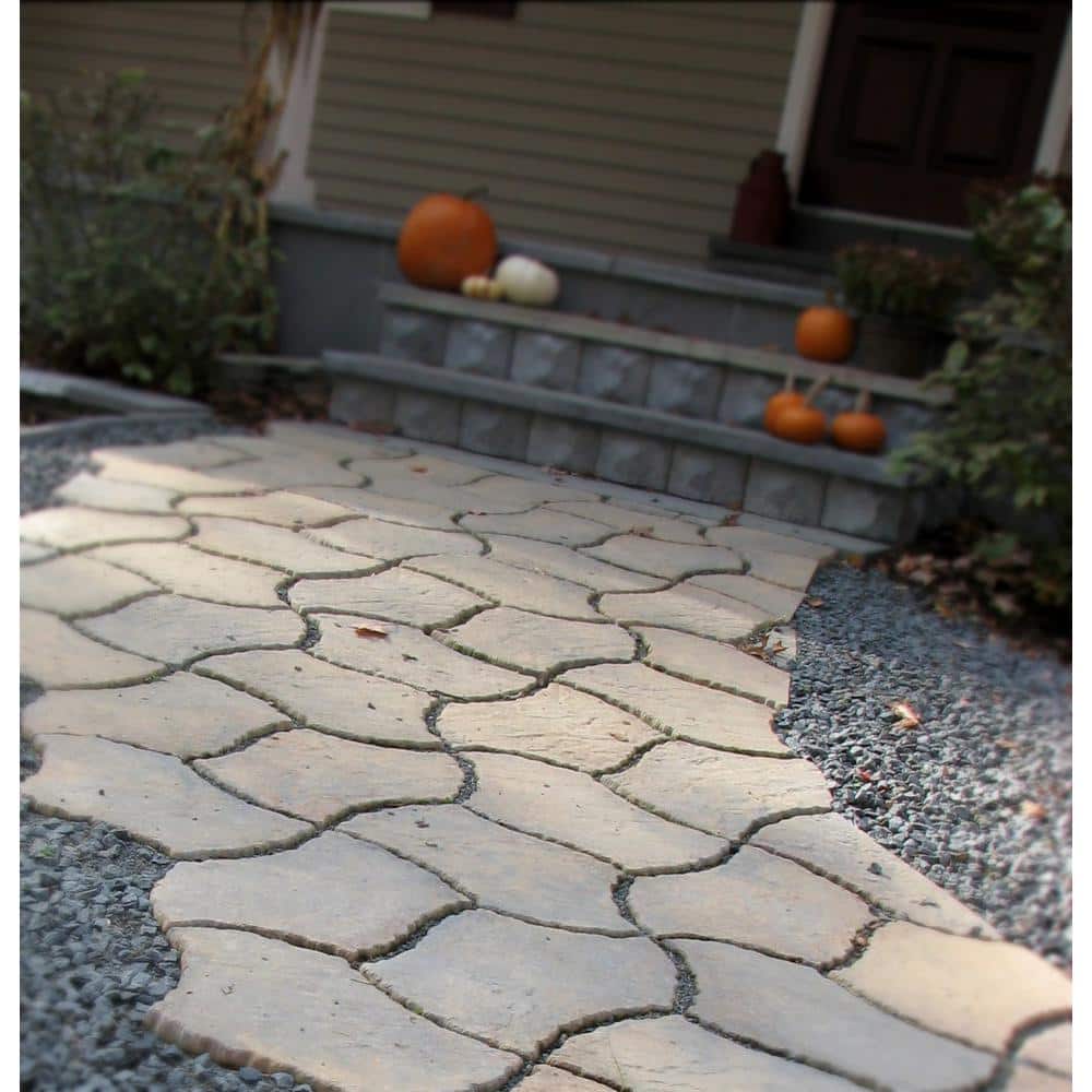 Nantucket Pavers Berkshire 13 in. x 19 in. Tan Variegated Irregular Paver Kit (60-Pieces per Pallet)