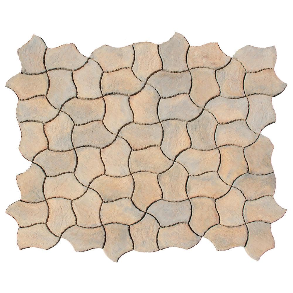 Nantucket Pavers Berkshire 13 in. x 19 in. Tan Variegated Irregular Paver Kit (60-Pieces per Pallet)