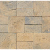 Nantucket Pavers Patio-on-a-Pallet 10 ft. x 10 ft. Concrete Tan Variegated Basket weave Yorkstone Paver (37 Pieces/100 Sq. Ft)