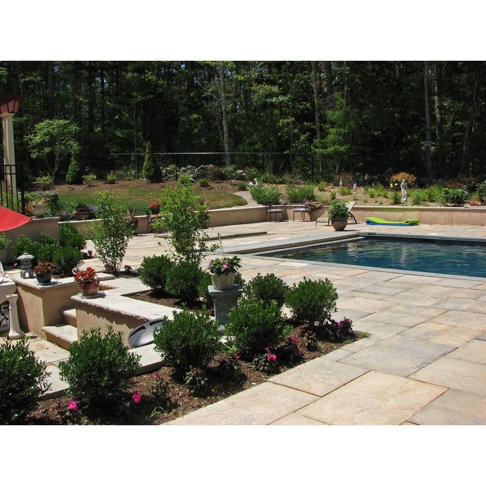 Nantucket Pavers Patio-on-a-Pallet 18 in. x 18 in. Concrete Tan Variegated Traditional Yorkstone Paver (64 Pieces/144 Sq Ft)
