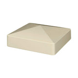 Veranda 5 in. x 5 in. Tan Vinyl External Pyramid Fence Post Cap