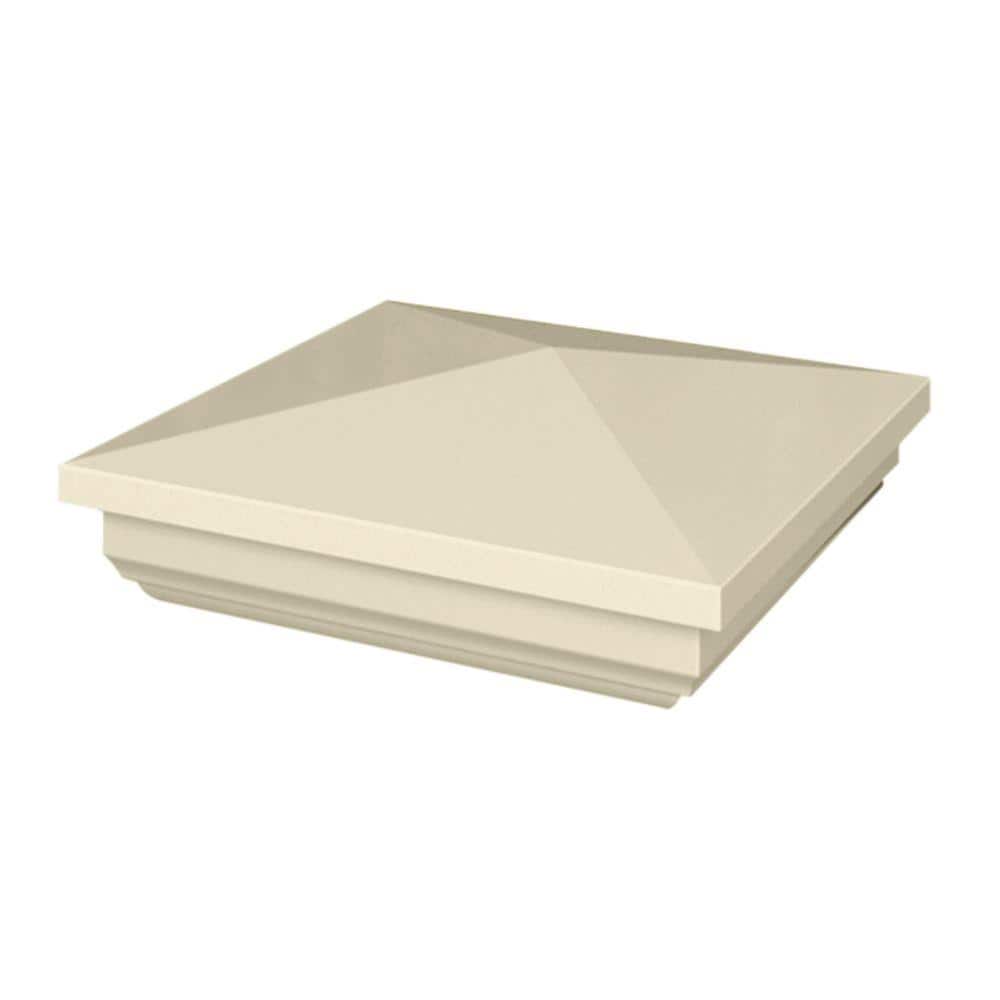 Veranda 5 in. x 5 in. Tan Vinyl New England Fence Post Cap