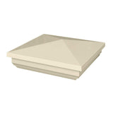 Veranda 5 in. x 5 in. Tan Vinyl New England Fence Post Cap