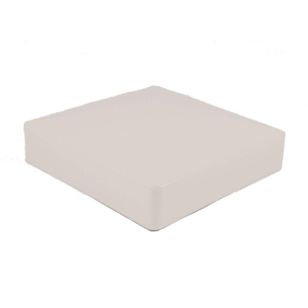 Weatherables 4 in. x 4 in. Tan Vinyl External Pyramid Post Cap