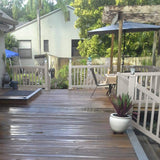 Weatherables Naples 3 ft. H x 6 ft. W Tan Vinyl Stair Railing Kit