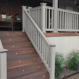 Weatherables Vanderbilt 3.5 ft. H x 8 ft. W Tan Vinyl Stair Railing Kit