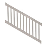 Weatherables Vanderbilt 3.5 ft. H x 8 ft. W Tan Vinyl Stair Railing Kit