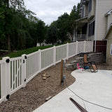 Weatherables Captiva 4 ft. H x 8 ft. W Tan Vinyl Pool Fence Panel